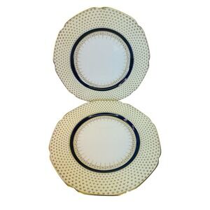 Set of 2 PARAGON Bone China By Appt. To HM Queen Elizabeth 10.5"Dinner Plate VTG